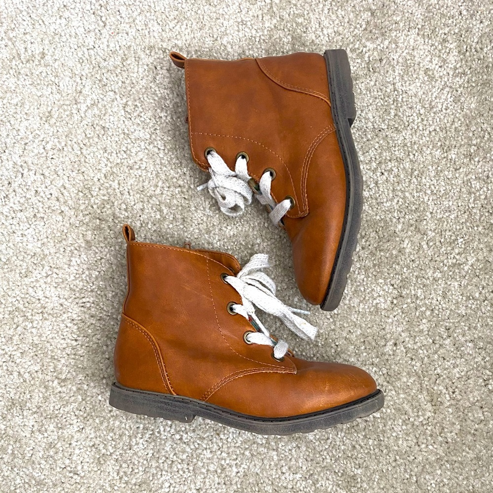 Brown Girls Boots Zipper/Tie